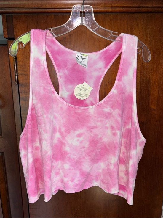 aerie Tops - Aerie OFFLINE Tie Dye Cropped Racerback Tank Top